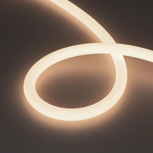 Лента светодиодная герметичная MOONLIGHT-TOP-M768-D18mm 24V White-MIX 360deg (14.4 W/m, IP65, 2216, 5m, wire x1) (Arlight, Вывод прямой, 3 года)