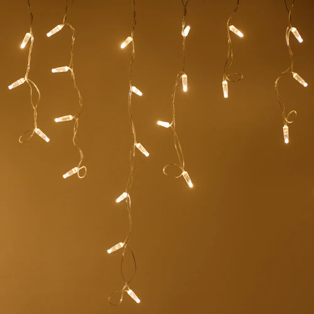 Гирлянда ARD-ICICLE-CLASSIC-5000x500-CLEAR-160LED-FLASH Warm (230V, 10W, IP65) (Ardecoled, -) - изображение товара