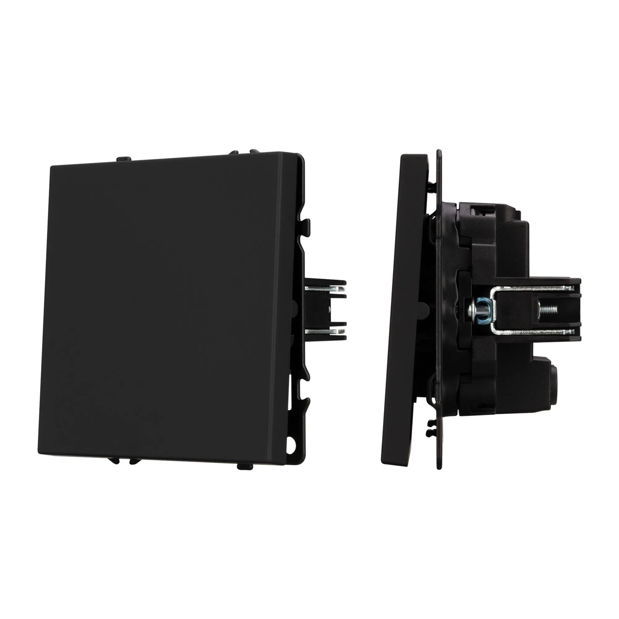 Механизм выключателя одноклавишный перекрёстный SWT-NOBE-MKX1-SFPL-BK (230V, 10A) (Arlight, -)