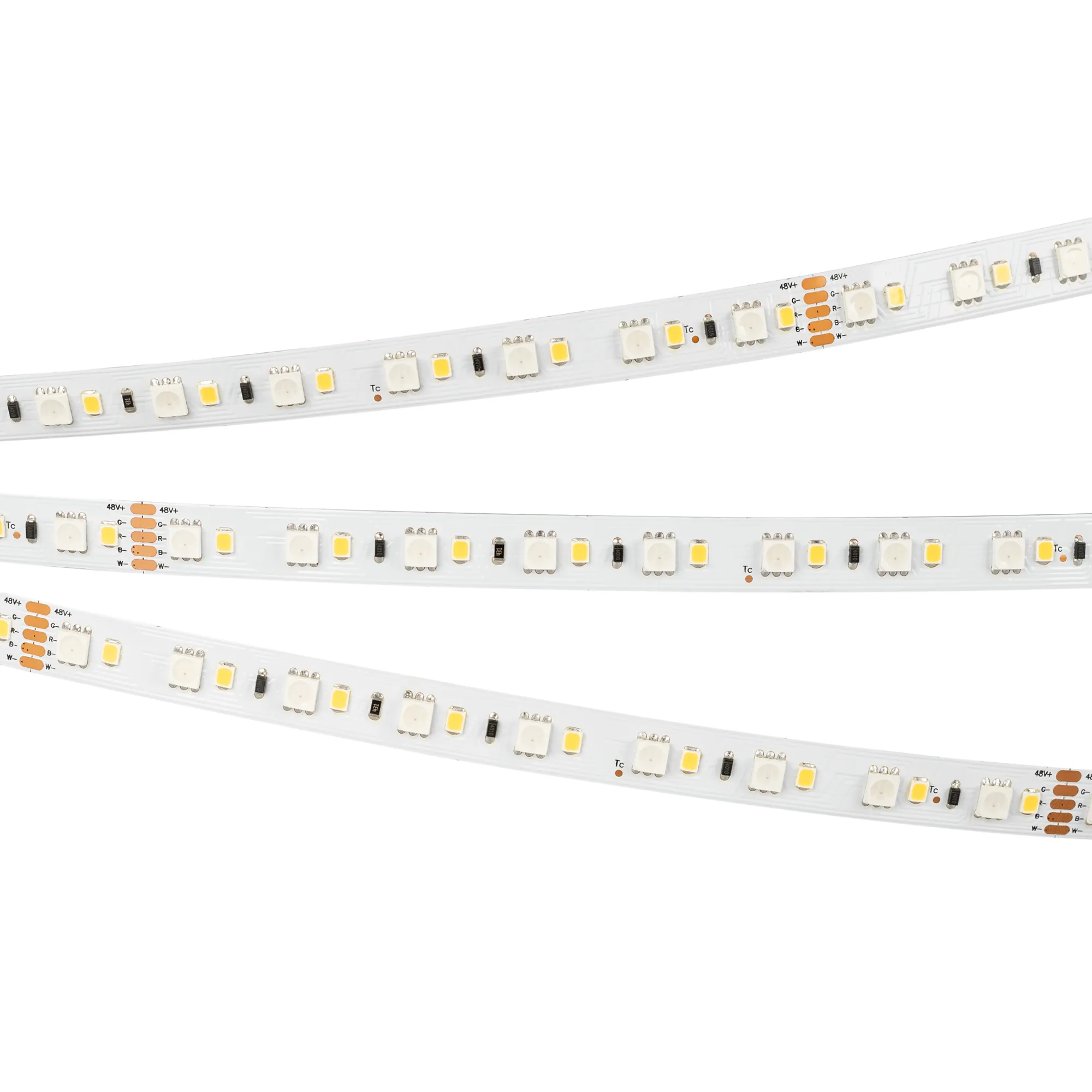 Лента светодиодная IC-40000-5060-108-48V RGB-Warm3000 (12mm, 15W, IP20) (Arlight, -) - изображение товара